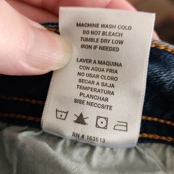 Rhapsodielle juniors size 3 blue denim jeans straight leg - Picture 6 of 6